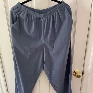 Size 16 Straight Leg Pant with Elastic Waist